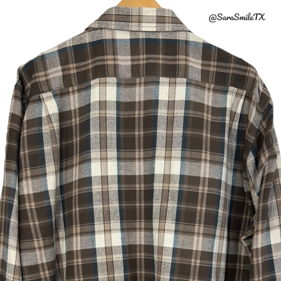 WRANGLER Plaid Long Sleeve Button Down Flannel Shirt - Picture 5 of 10
